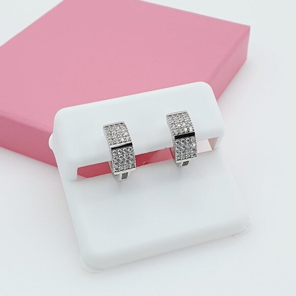 "925 Sterling Silver Cubic Zirconia Earrings, U19254658 - Picture 2 of 11